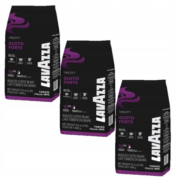 Kaffeebohnen LAVAZZA EXPERT GUSTO FORTE 3kg 3x1kg Kaffeebohnen LAVAZZA EXPERT GUSTO FORTE 3kg 3x1kg