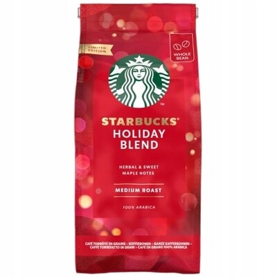 3x Starbucks Christmas Holiday Blend körnig 3x190g 570g vegan