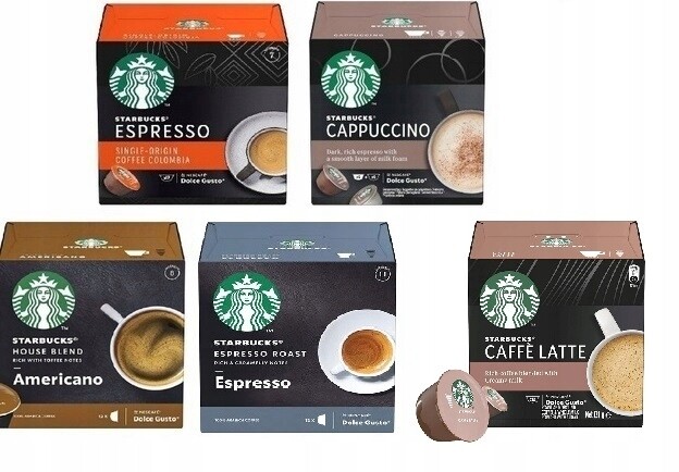 Strarbucks Kapseln Set mit 5 Geschmacksrichtungen (60 Kapseln)
für Dolce Gusto Espressomaschinen Strarbucks Kapseln Set mit 5 Geschmacksrichtungen (60 Kapseln)
für Dolce Gusto Espressomaschinen