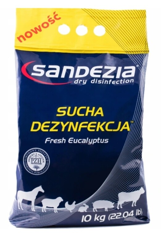 TROCKENE DESINFEKTION SANDEZIA 10KG KANINCHEN PFERD KUH Huhn etc. Stall TROCKENE DESINFEKTION SANDEZIA 10KG KANINCHEN PFERD KUH Huhn etc. Stall