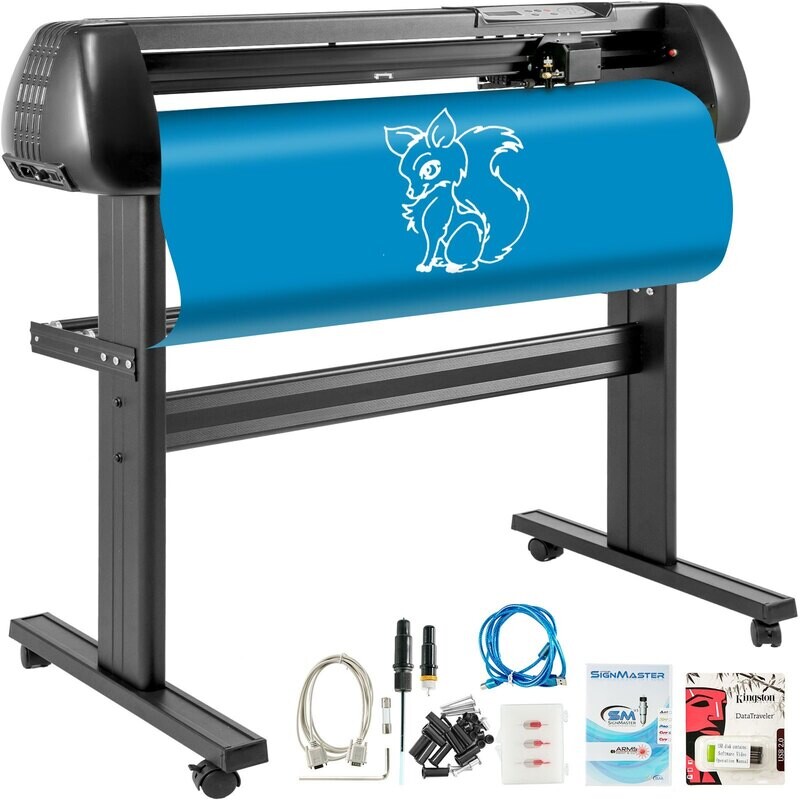 Schneideplotter, Plottermaschine Max. 720 mm Papiervorschub, Vinyl , Folienplotter VinylSchnittgenauigkeit 0,01 mm, Hobby Plotter, 3 Klingen Inkl. Schneideplotter, Plottermaschine Max. 720 mm Papiervorschub, Vinyl , Folienplotter VinylSchnittgenauigkeit 0,01 mm, Hobby Plotter, 3 Klingen Inkl.