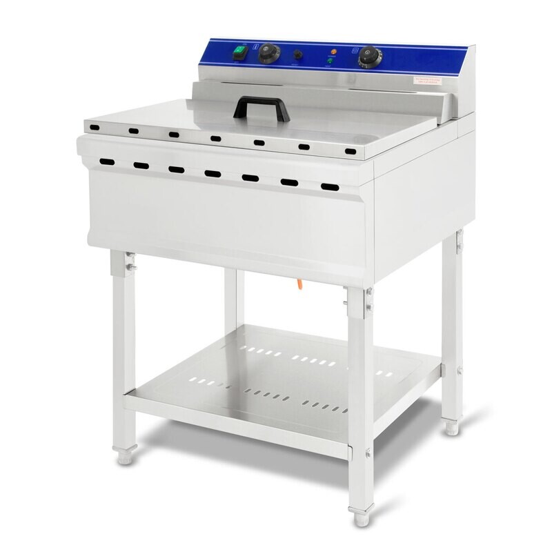Fritteuse Fettbackgerät Friteuse Fritöse Gastro Edelstahl 52L Gastro Restaurant Imbiss Fritteuse Fettbackgerät Friteuse Fritöse Gastro Edelstahl 52L Gastro Restaurant Imbiss