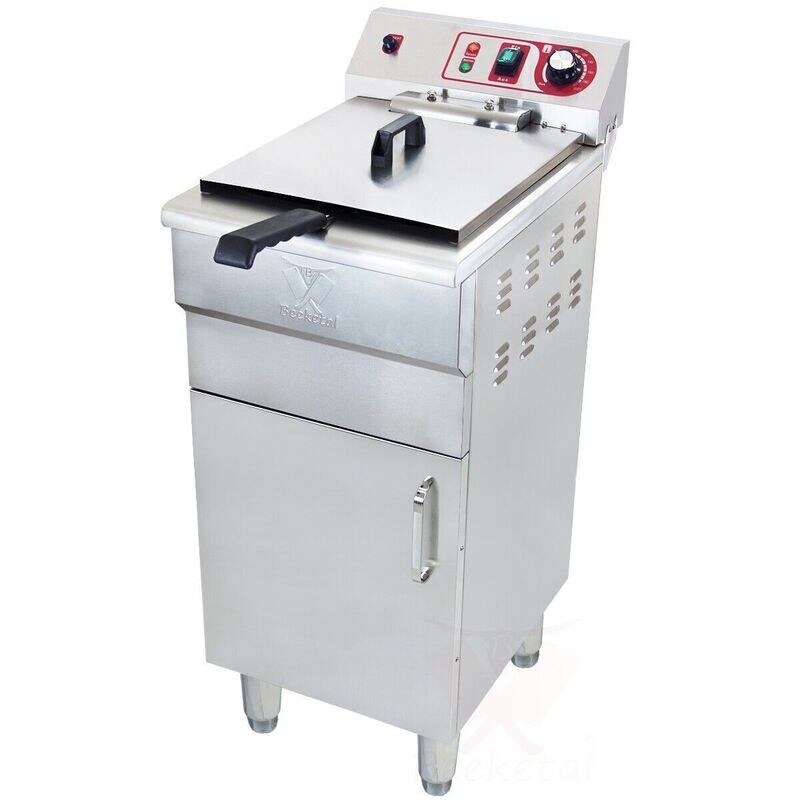 Fritteuse Fettbackgerät Friteuse Fritöse Gastro Edelstahl Gastro Restaurant Imbiss 16l Fritteuse Fettbackgerät Friteuse Fritöse Gastro Edelstahl Gastro Restaurant Imbiss 16l