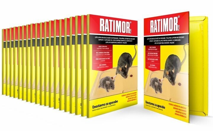 20x KLEBEFALLE FÜR RATTE MAUS RATIMOR