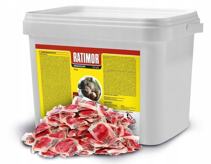 5kg Rattenköder Mäuse Ratten Köder Bekämpfung  Rattengift Hochwirksam Pads Set Ratimor