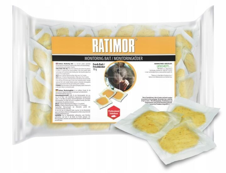 1kg Spezial Rattenköder Mäuse Ratten Köder Bekämpfung  Rattengift Hochwirksam Set Ratimor Pads Nuss-Vanille- Aroma