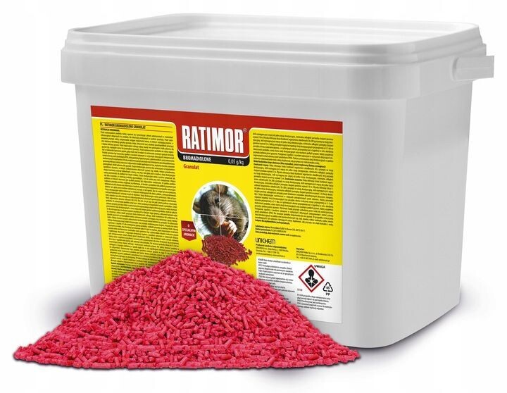 5kg Rattenköder Mäuse Ratten Köder Bekämpfung  Rattengift Hochwirksam Pads Set Ratimor Granulat
