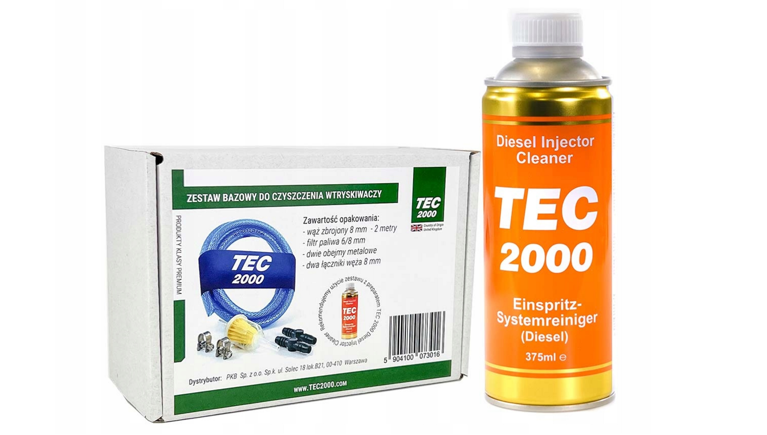 Premium Additiv TEC2000 DIESEL INJECTOR CLEANER reinigt Einspritzdüsen mit Reinigungsset