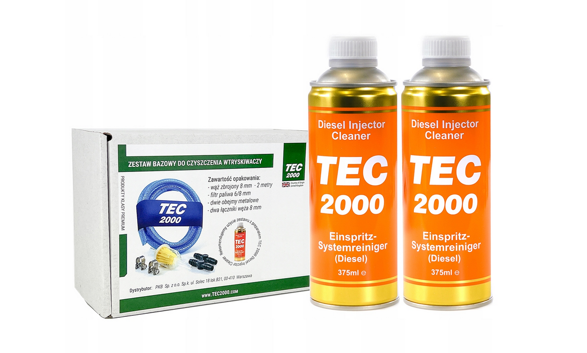 2x Premium Additiv TEC2000 DIESEL INJECTOR CLEANER reinigt Einspritzdüsen mit Reinigungsset