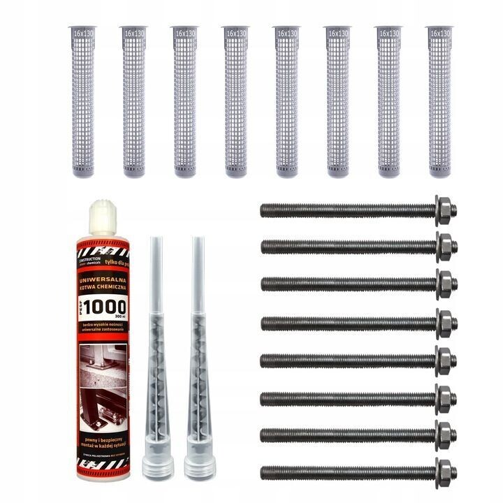 chemischer Anker Ankerset 1x Kleber 300ml mit Befestigungssatz M10