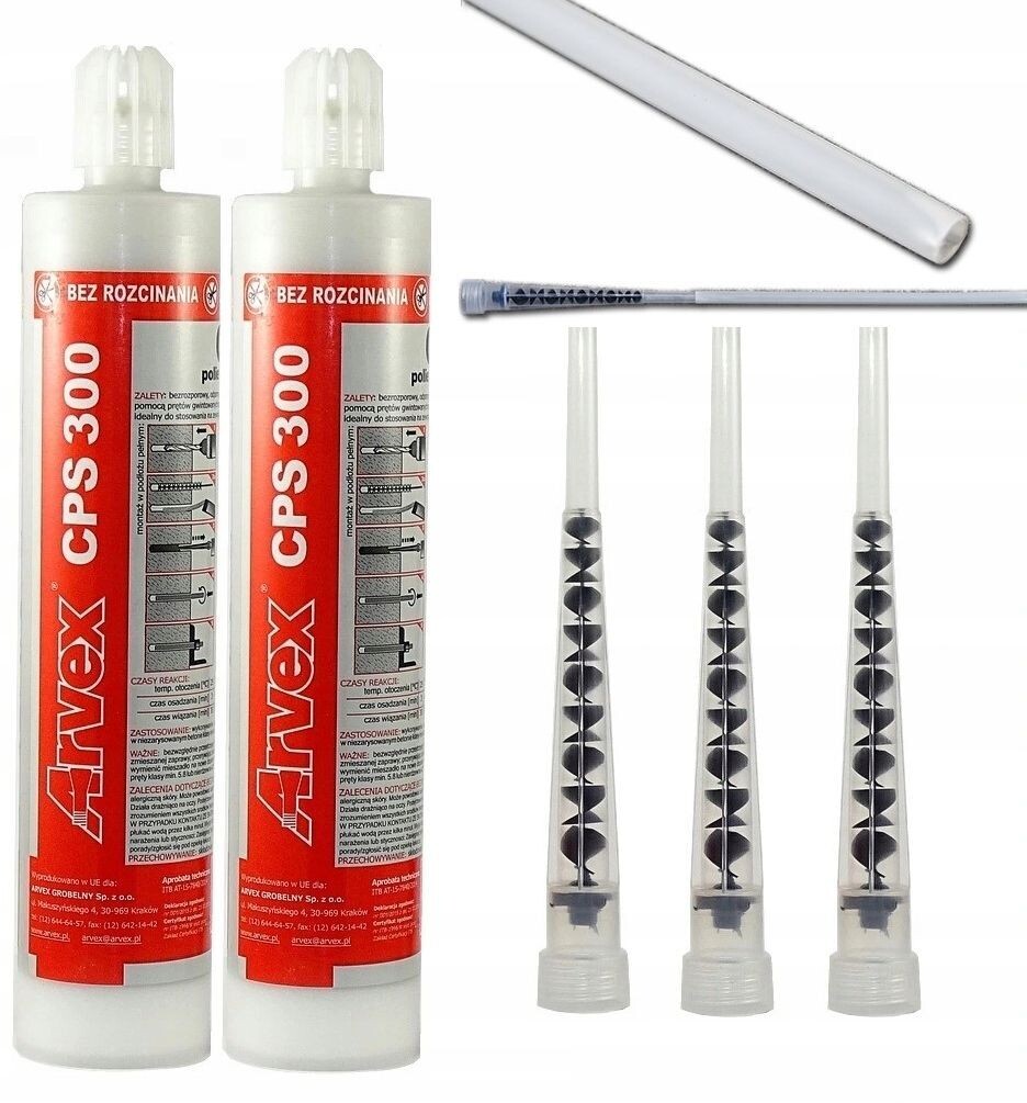 2x CHEMISCHER ANKER CPS 300 KLEBSTOFF 2X MISCHER