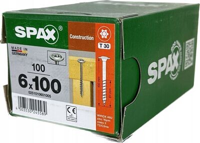 Spax Holzplattenschrauben 6 x 100 mm 100 Stk. 0251010601005