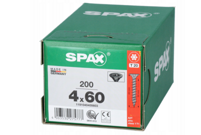 Spax Universal 4x60 T20 Vollgewinde 200 Stk 1191040400603
