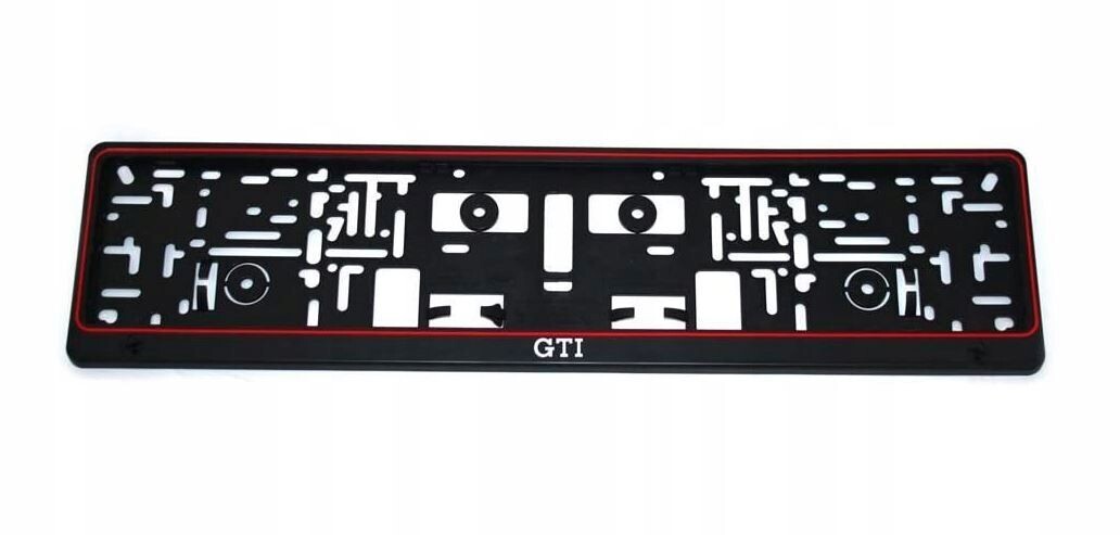 2x ORIGINAL Kennzeichenhalter für VW Volkswagen UV-Druck witterungsbeständig GTI