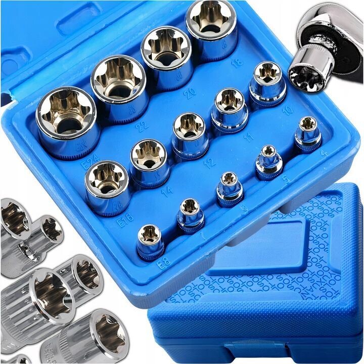 STECKSCHLÜSSELSATZ INNEN-TORX E4 E24 14-TLG TORX