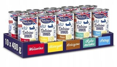Premium Butcher's Nassfutter für Katzen, 10 x 400 g Made in UK 5903815518089 Katzenfutter
