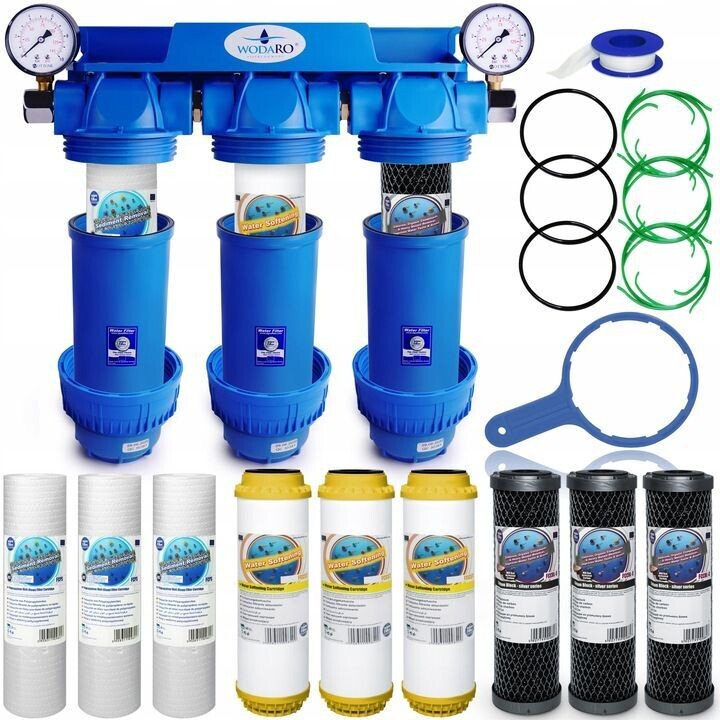 Wasserfilter für das ganze Haus, 3/4-Stufen-Enthärter Wasserfilter für das ganze Haus, 3/4-Stufen-Enthärter