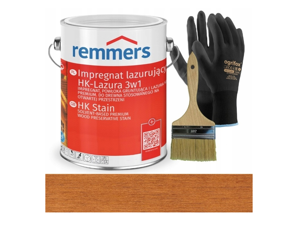 Remmers HK Lasur 3in1 (Imprägnierung, Grundierung und Lasur) 5L in der Farbe TEAK