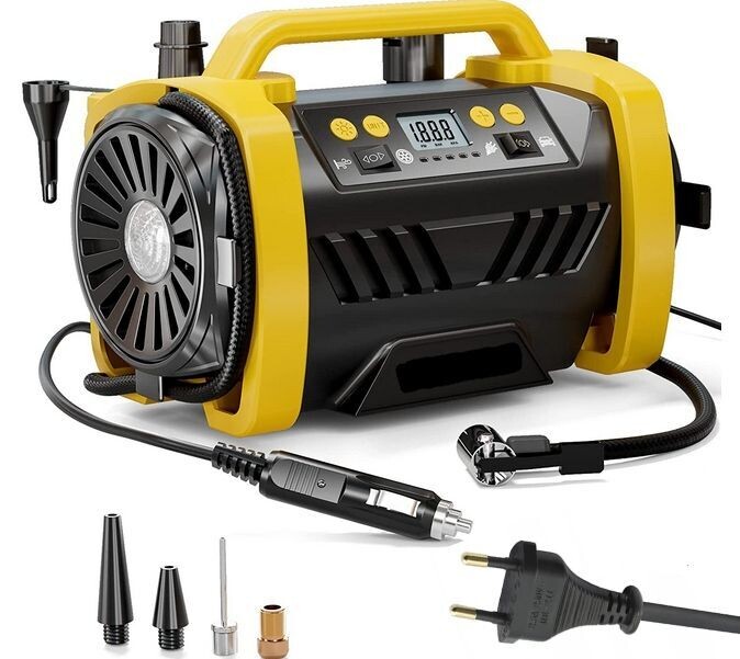 ÖLFREIER AUTOKOMPRESSOR 12V 230V TRAGBARE PUMPE