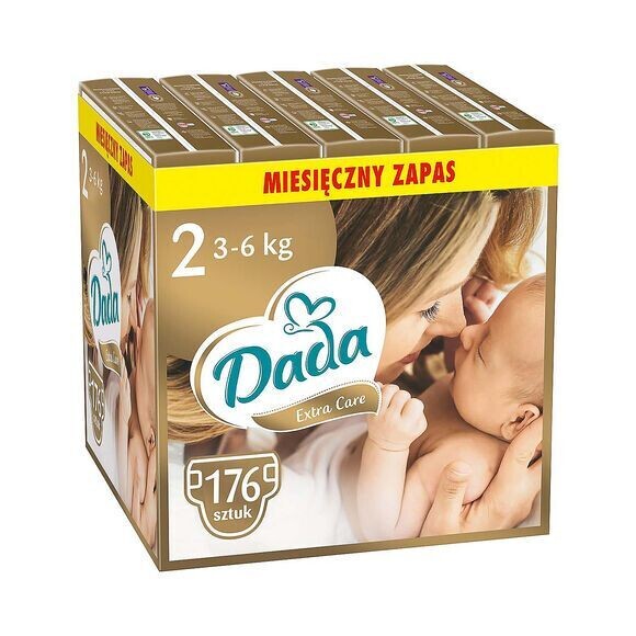 Extra Care 2 Mini Windeln 176 Stück, super saugfähige Einlage 3-6kg Extra Care 2 Mini Windeln 176 Stück, super saugfähige Einlage 3-6kg