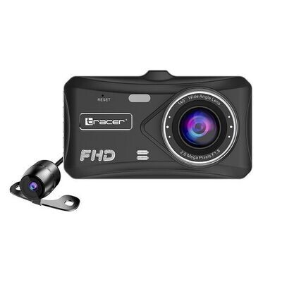 Autokamera Dashcam TRACER 4TS FHD mit Rückfahrkamera Set
