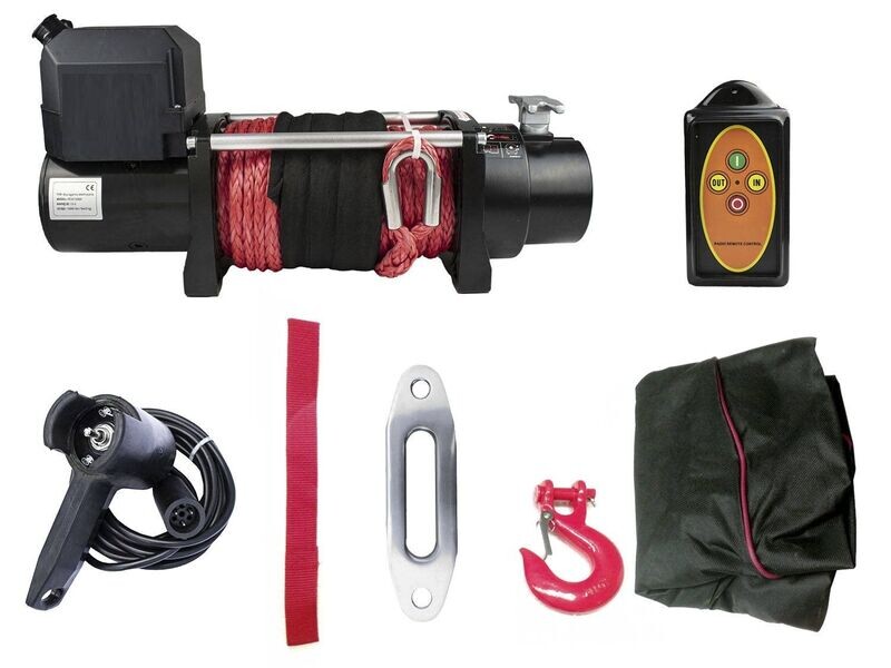 Seilwinde Winch mit Synthetikseil - PEW12000 12V - 5,5t komplett Set Seilwinde Winch mit Synthetikseil - PEW12000 12V - 5,5t komplett Set