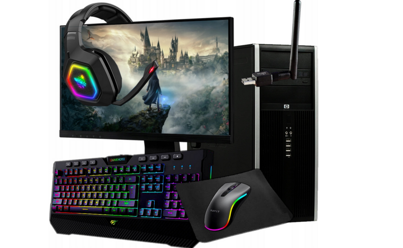 COMPUTER Dektop PC-Gamer-Set, 250 GB SSD, 4 GB, LCD Monitor 22 Zoll, WIFI Adapter, Headset, Maus & Tastatur WIN10 Intel komplett Set COMPUTER Dektop PC-Gamer-Set, 250 GB SSD, 4 GB, LCD Monitor 22 Zoll, WIFI Adapter, Headset, Maus & Tastatur WIN10 Intel komplett Set
