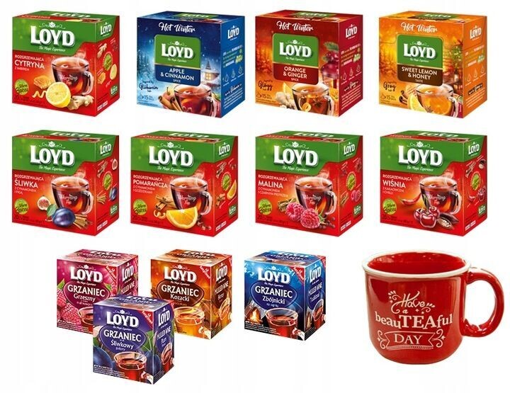 Loyd Winter-Herbst-Probierset mit Früchtetees, 12 Geschmacksrichtungen, inklusive Tasse Loyd Winter-Herbst-Probierset mit Früchtetees, 12 Geschmacksrichtungen, inklusive Tasse