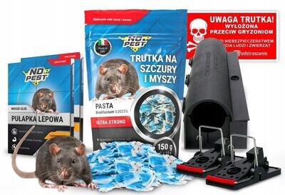 Ratten Mäuse Gift Fallen Set Mäusefalle Rattenfalle Rattengift
Mäusegift