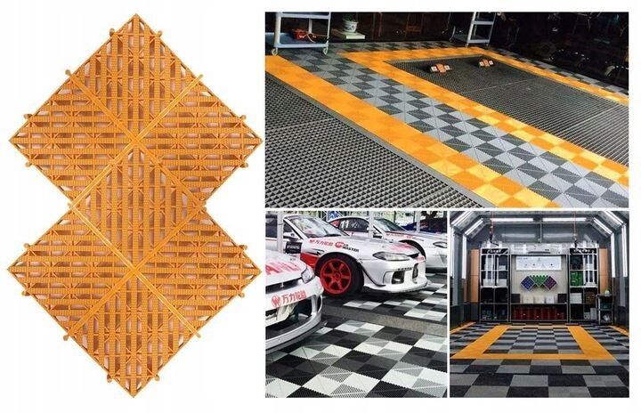 Modularer Boden-Puzzle-Fliesen 40x40cm Garage Werkstattboden Werkstatt Modularer Boden-Puzzle-Fliesen 40x40cm Garage Werkstattboden Werkstatt