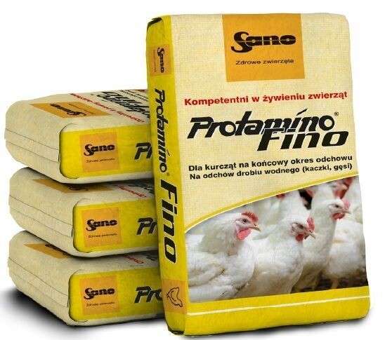 Futter für Gänse, Puten, Enten SANO Protamino Fino 25 kg Futter für Gänse, Puten, Enten SANO Protamino Fino 25 kg