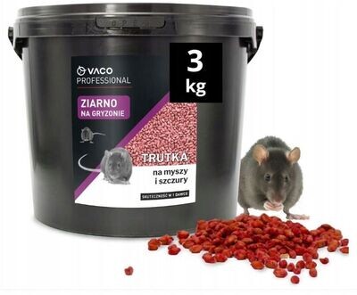 3kg Granulat für Mäuse und Ratten Rattengift Mäusegift Hochkonzentriert