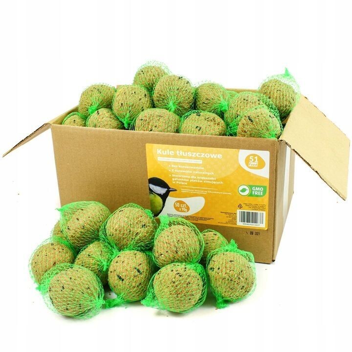 FAT BALLS SONNENBLUMENFUTTER FÜR WILDE VÖGEL 100 STÜCK Meisenknödel FAT BALLS SONNENBLUMENFUTTER FÜR WILDE VÖGEL 100 STÜCK Meisenknödel