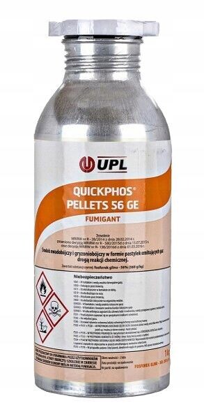 QUICKPHOS TABLETTEN 56 GE 1 kg – QuickPhos 56 GE Gift für Maulwürfe 1 kg Silos Getreide