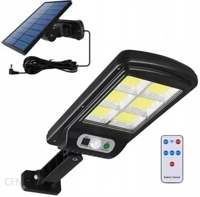 LED Solarleuchte Fluter Laterne Solar Straßenlaterne + Panel + Fernbedienung 120Led