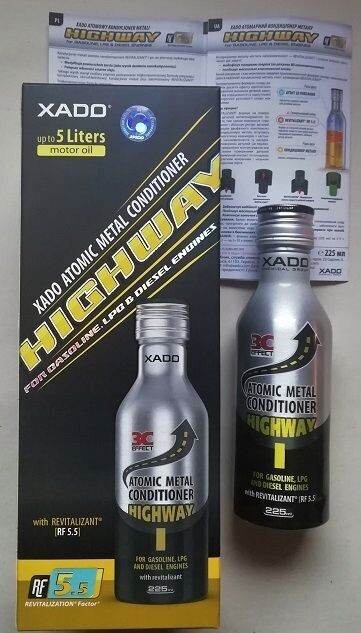 XADO Atomic Metal Conditioner Motorölzusatz 225 ml Revitalizant Highway