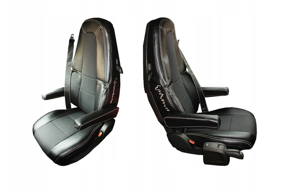 Handmade VOLVO FH LKW SITZBEZÜGE VOLVO FH4 FH 4 EURO 6 ECO komplett Set schwarz