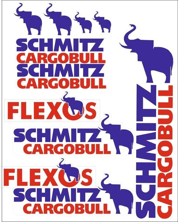 Schmitz Cargobull AUFKLEBER ANHÄNGER FLEXOS TIR MAN IVECO DAF Actros MAN Mercedes