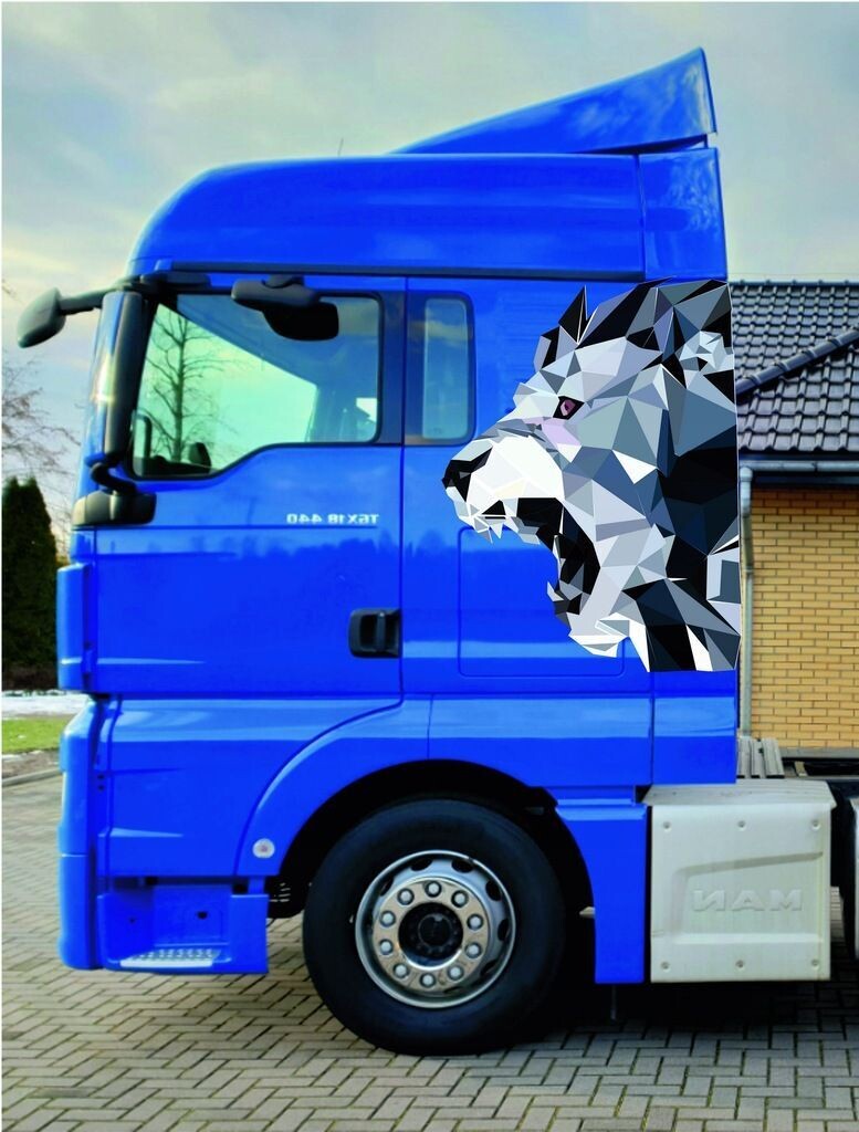 AUFKLEBER Fahrzeugbeschriftung MAN TGX TGA LÖWENKOPF