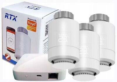 SmartHome 3x Thermostatkopf + ZigBee LAN Gateway TUYA SET3