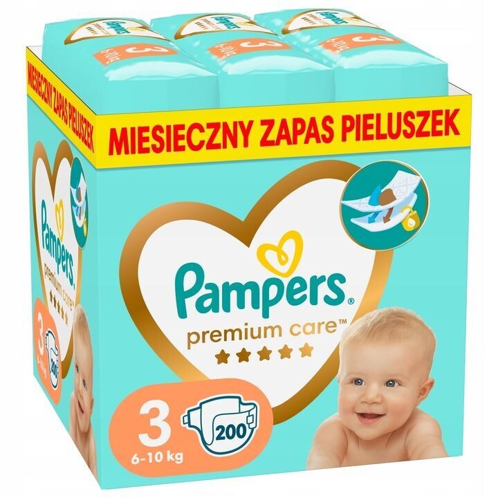 Pampers Premium Care Windeln Größe 3 200 Stk 6-10 kg Pampers Premium Care Windeln Größe 3 200 Stk 6-10 kg