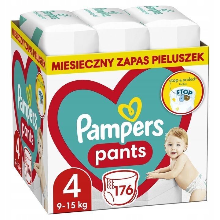 Pampers Pants Windeln Größe 4 9-15 kg 176 Stk. Pampers Pants Windeln Größe 4 9-15 kg 176 Stk.
