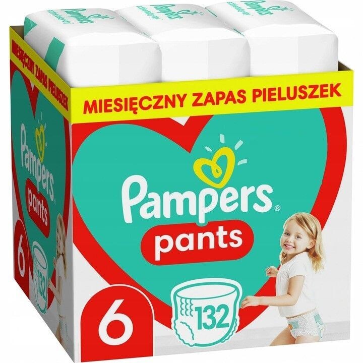 Pampers Pants Windeln Größe 6 14-19 kg 132 Stk. Pampers Pants Windeln Größe 6 14-19 kg 132 Stk.