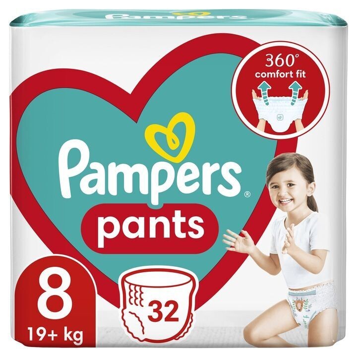 Pampers Windeln Größe 8, 32 Stück 19+ kg Pampers Windeln Größe 8, 32 Stück 19+ kg