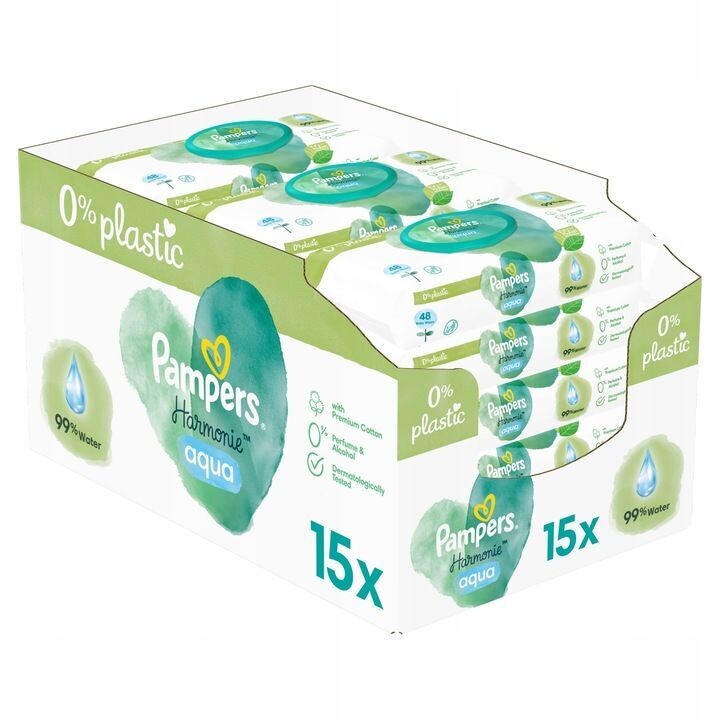 Pampers Harmonie Feuchttücher 15 x 48 Stk.