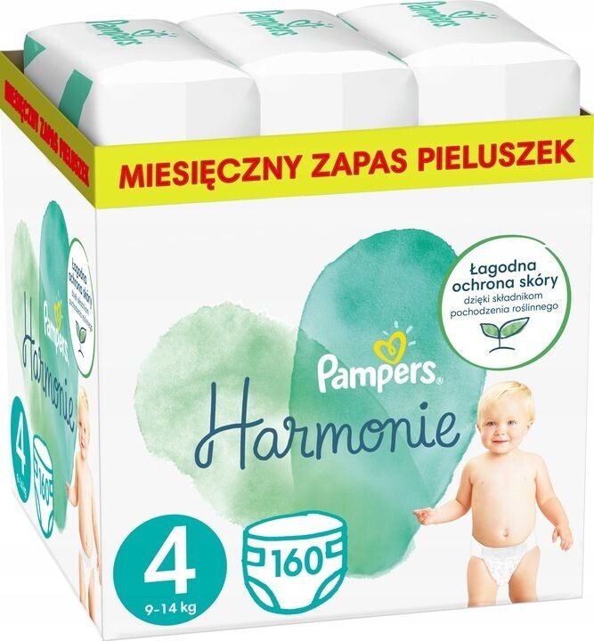 Pampers Harmonie Größe 4 160 Windeln 9kg-14kg Pampers Harmonie Größe 4 160 Windeln 9kg-14kg