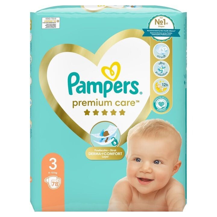 Pampers Premium Care Windeln Gr. 3 6-10 kg 78 Stk. Pampers Premium Care Windeln Gr. 3 6-10 kg 78 Stk.