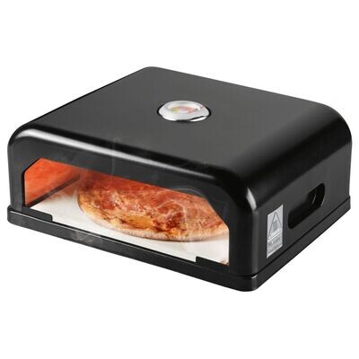 Pizzaofen-Grillaufsatz, emailliert, mit Thermostat