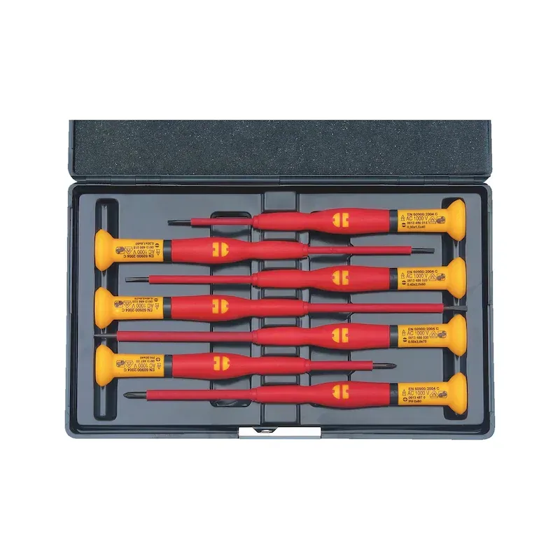 WÜRTH WURTH VDE-Feinmechanikerschraubendreher-Sortiment Schlitz/PH 7-teilig  06134894