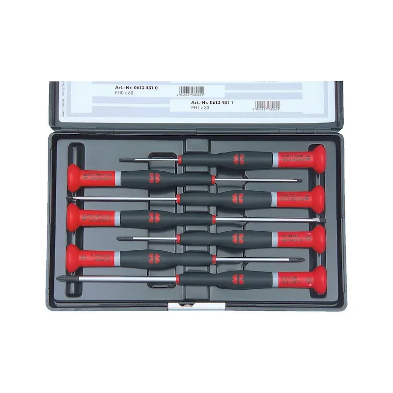 WÜRTH WURTH Feinmechanikschraubendreher Satz Schlitz und PH 7-teilig 06134892